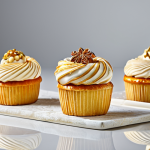 A perfectly crafted "cruffins" pastry, boasting golden, flaky layers and a delicate artistic glaze, elegantly adorned with a single, intricate edible decoration. The pastry is presented on a minimalist backdrop, professionally styled with soft, diffused studio lighting to highlight its intricate details. High resolution, hyper-detailed, professional food photography, culinary art, safe for work, appropriate content, fully clothed, family-friendly.