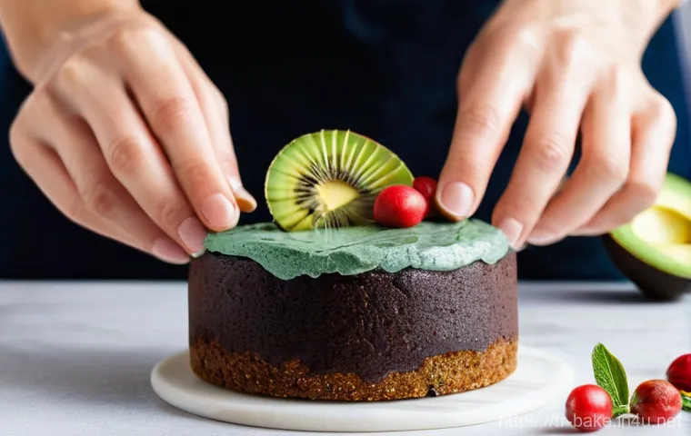 슈퍼푸드가 포함된 제과 제품 - **A Vibrant Superfood Patisserie Display in Paris:** A beautifully arranged display case in a chic P...
