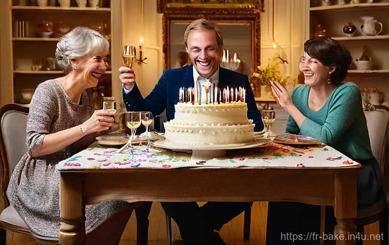 기념일 선물 제과 - Prompt 1: The Heartwarming Delight of a Personalized Birthday Cake**